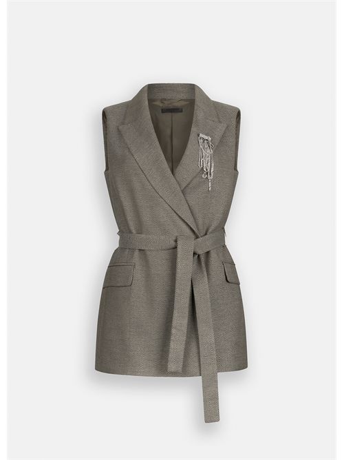 Gilet chevron con cintura LIU JO | CF5259T054A/M9770